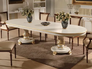 CLASSICO 1265 - Oval solid wood table _ Guerra Vanni